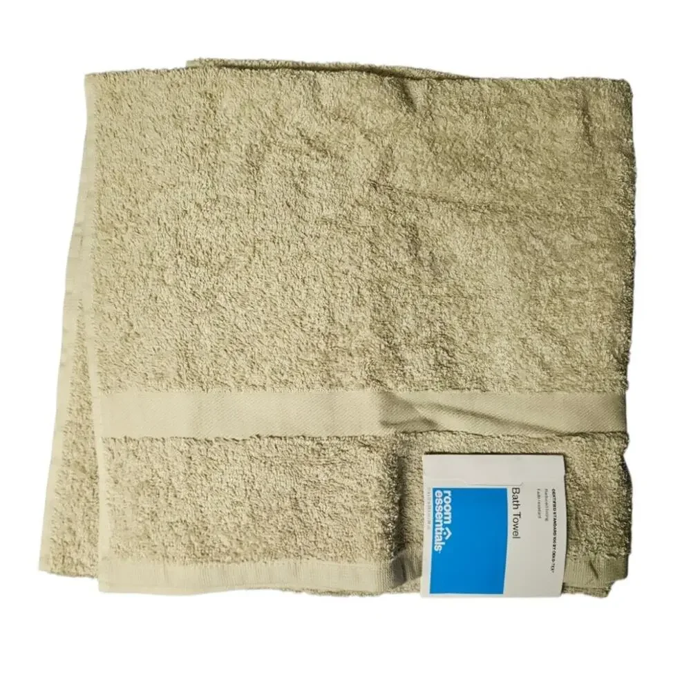 Room Essentials Bath Towel 27x52 Tan Beige New With Tag